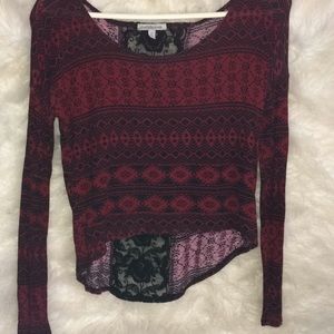 Charlotte Russe Tribal Print Crop Top